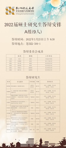 答辩A组